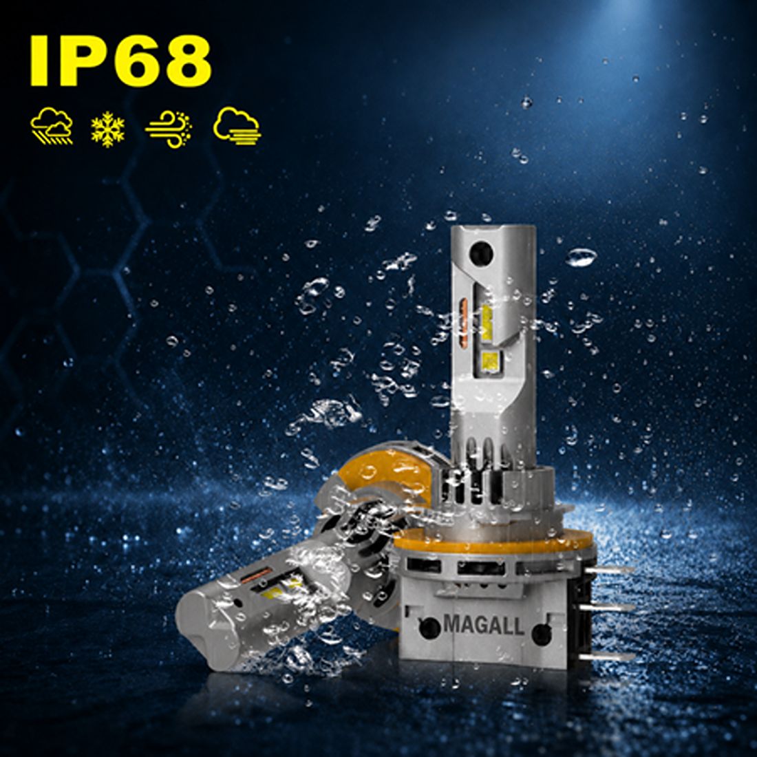 zarowki led h15 magall x pro 12000lm 2 wloknowe